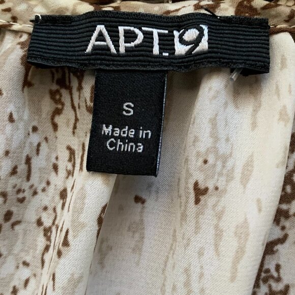 Apt 9 Snake Print V-Neck/Tie Neck Blouse Sz S #101L - Picture 5 of 7